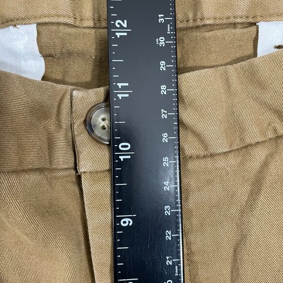 Old Navy Chino Pants Men 38x29 Tan Athletic Built in Flex Flat Front - Picture 7 of 10